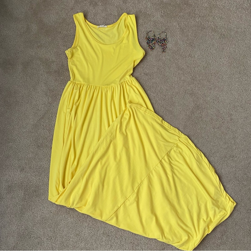 Bright Yellow Women’s Maxi Tank Dress